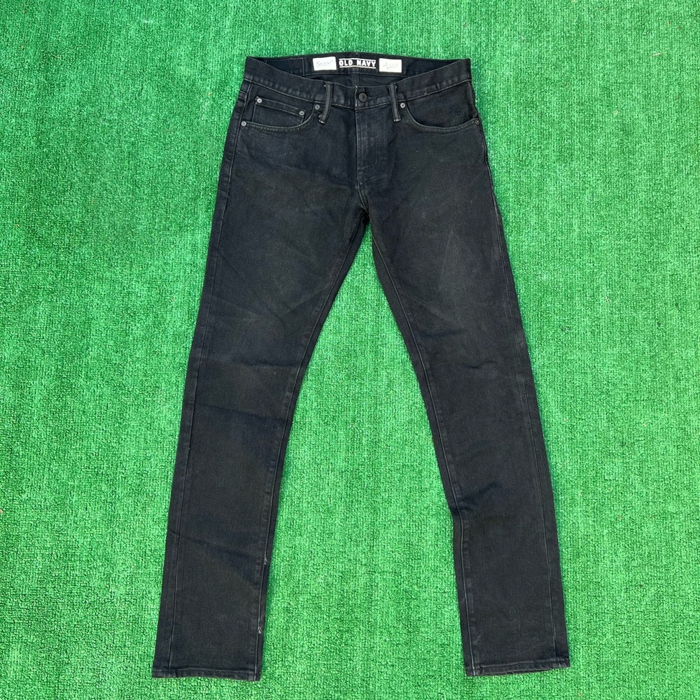 Old Navy Men Black Skinny Ajuste Jeans